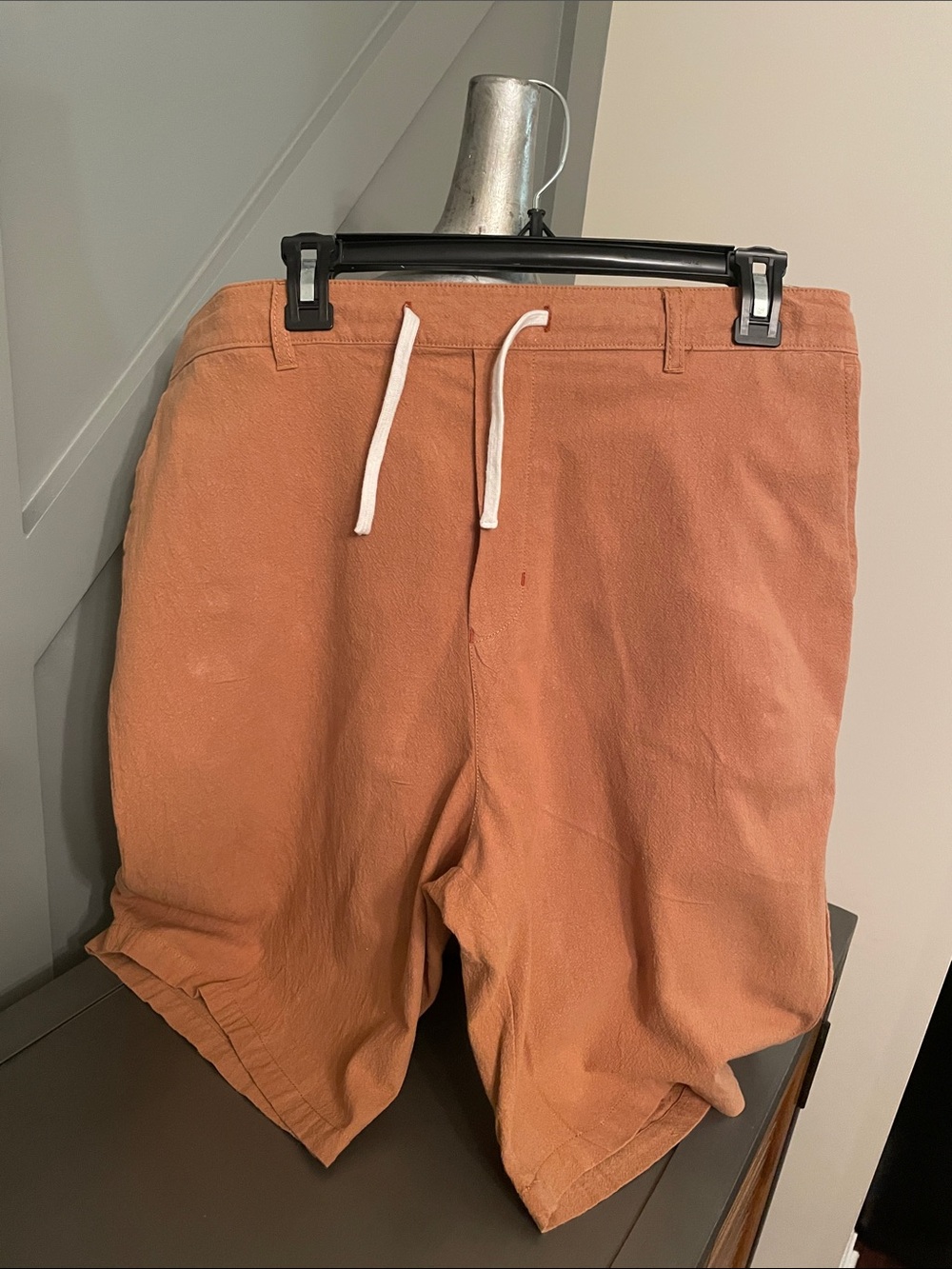 Men's Drawstring Hybrid Shorts in Burnt Clay